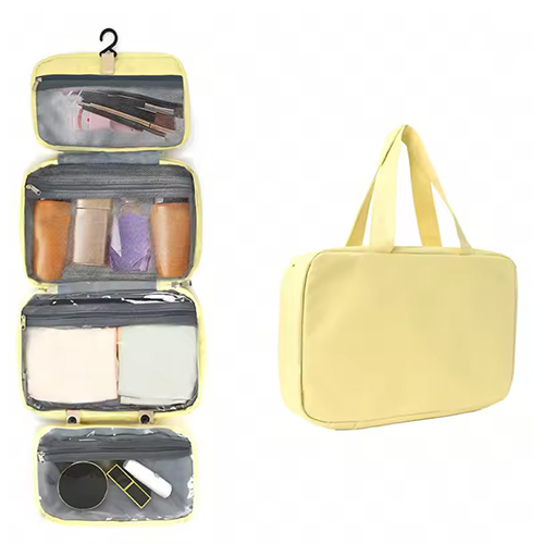 Premium Toiletry Bag with 4 Compartments & Hook